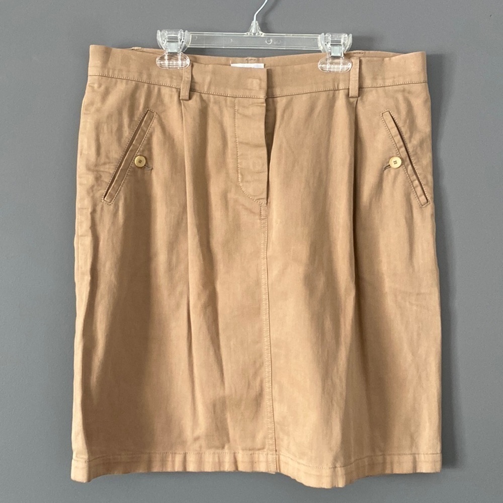 Gunex Italy Skirt US 8 Minimalist Fall Essential Camel Beige